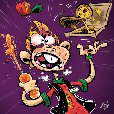 Something Spooked the PIzza Dude